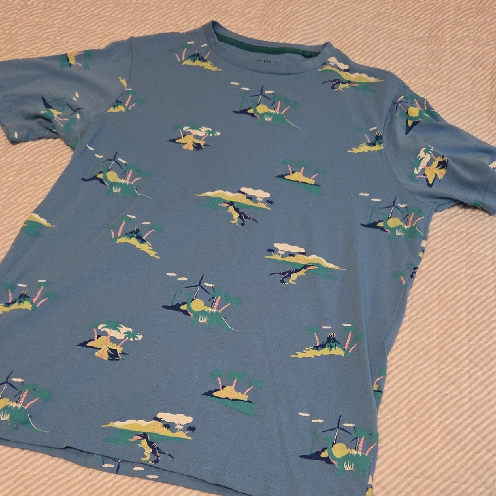 Free Planet Blue Dinosaur Adventure Tee